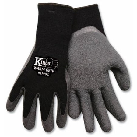 Kinco 1790 L Mens Cold Weather Latex Coated Knit Glove - Large